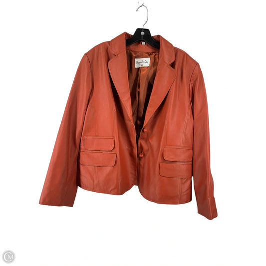 Jacket Leather By Pamela Mccoy In Red, Size: 1x
