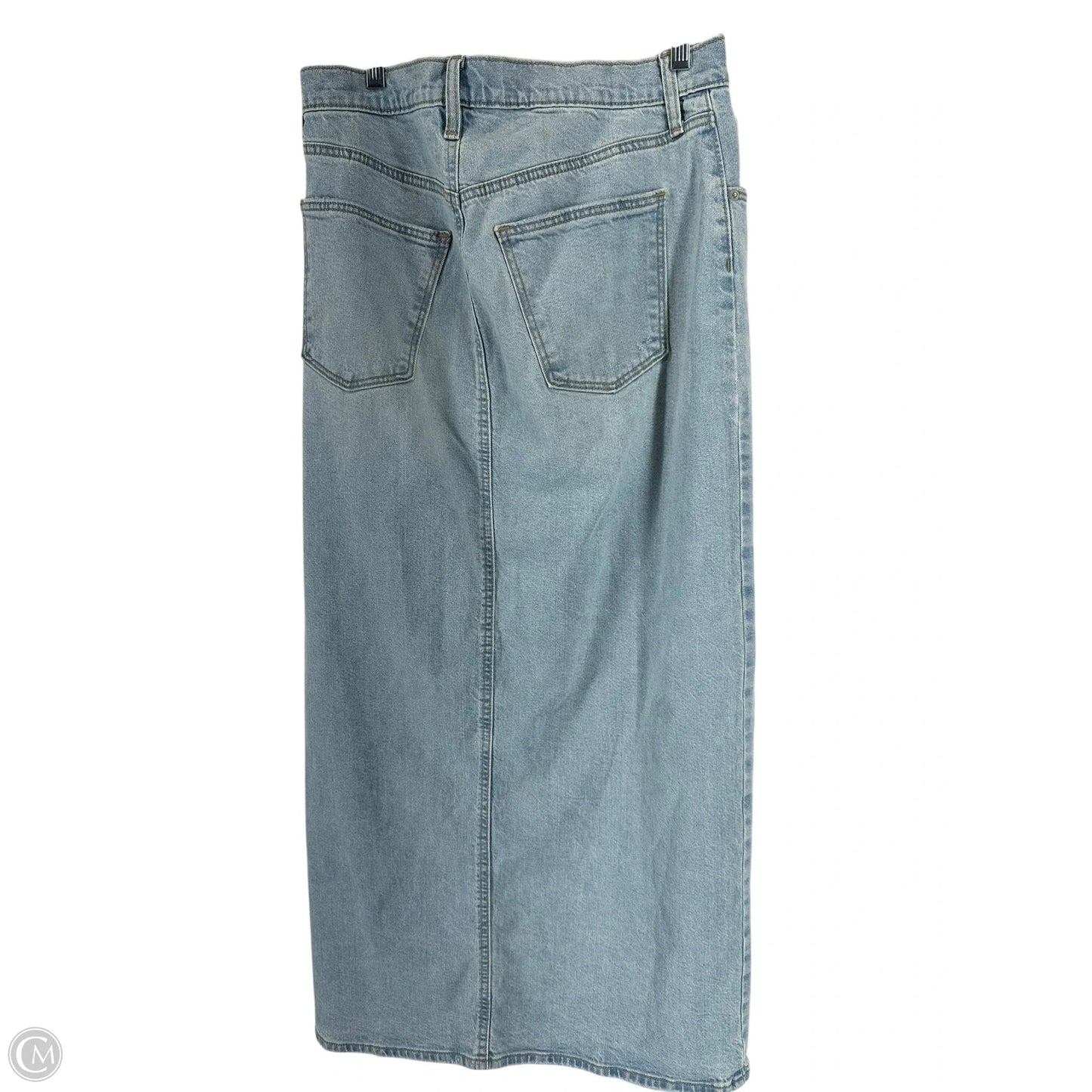 Skirt Maxi By Universal Thread In Blue Denim, Size: 8