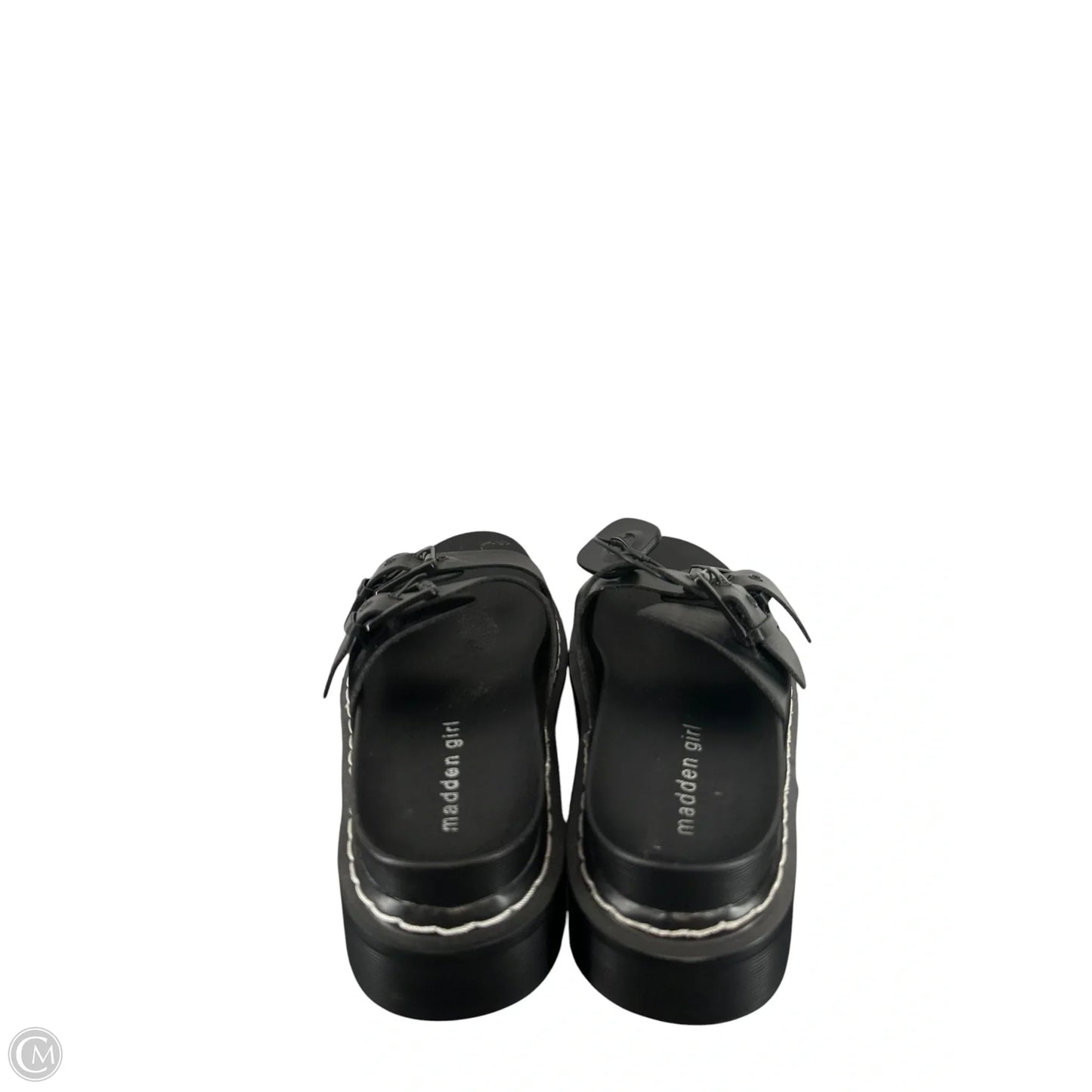 Sandals Heels Platform By Madden Girl In Black, Size: 7