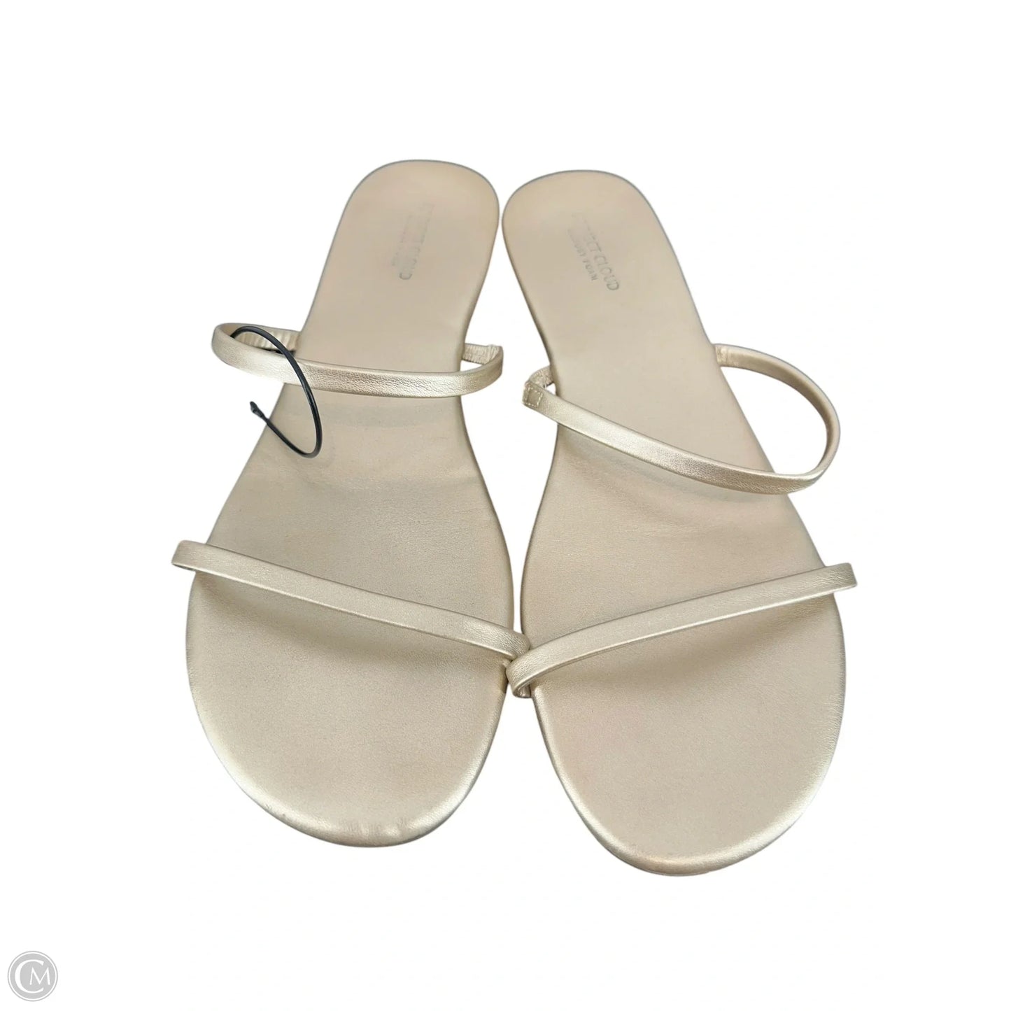 Sandals Flats By Clothes Mentor In Gold, Size: 10