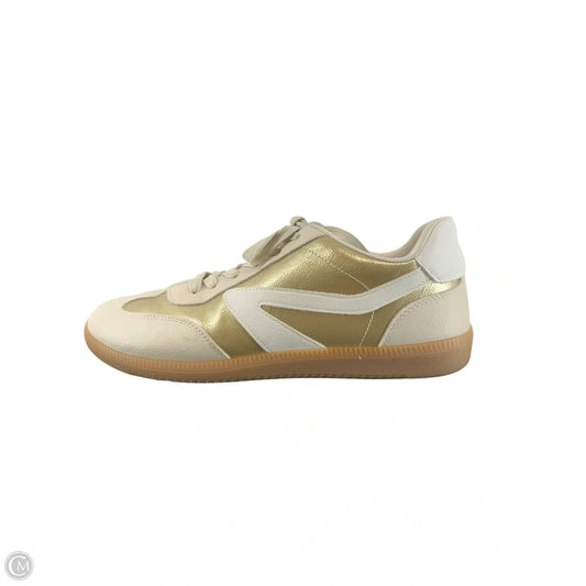 Shoes Sneakers Platform By Dolce Vita In Gold & Tan, Size: 10