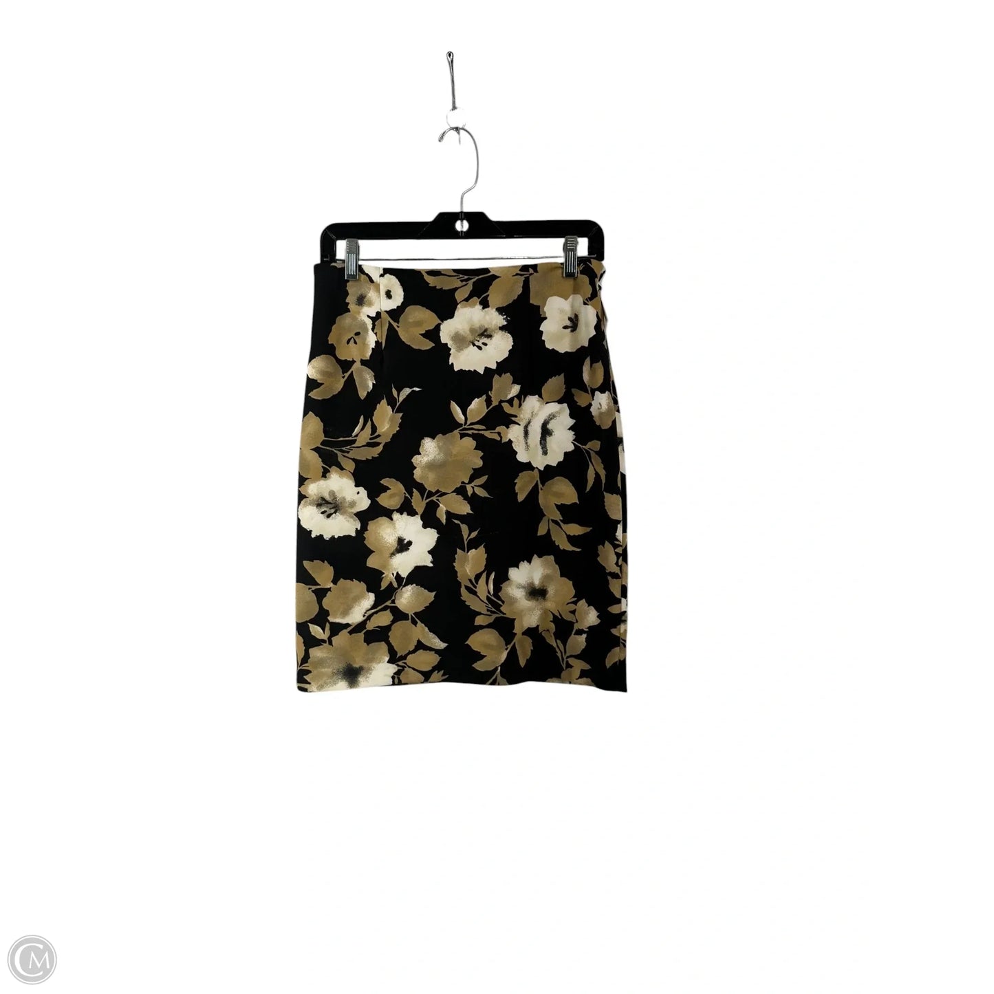 Skirt Midi By White House Black Market In Black & Cream, Size: 4