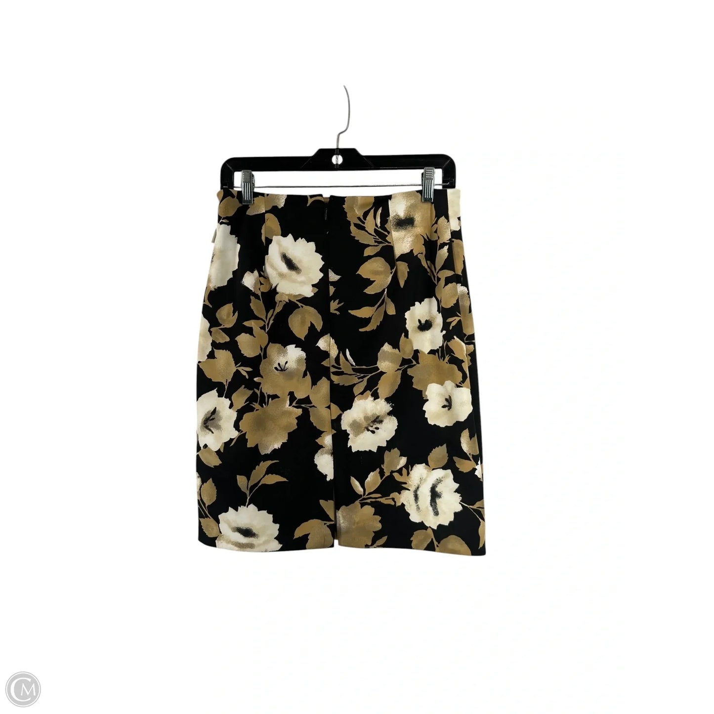Skirt Midi By White House Black Market In Black & Cream, Size: 4