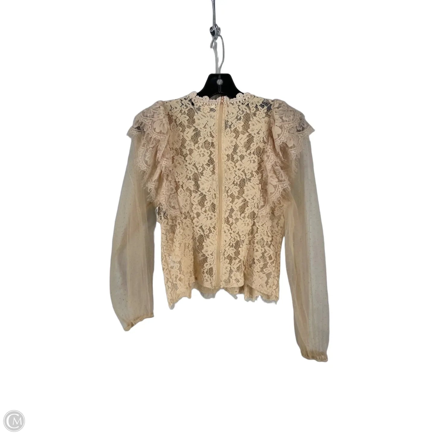 Top Long Sleeve By Peach In Peach, Size: M