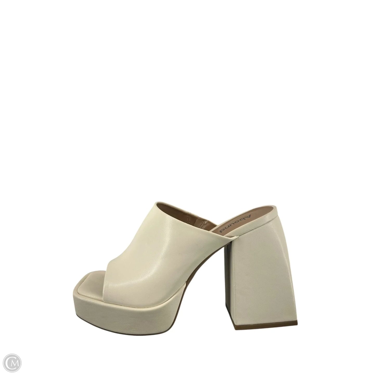 Shoes Heels Platform By Abound In Beige, Size: 8.5