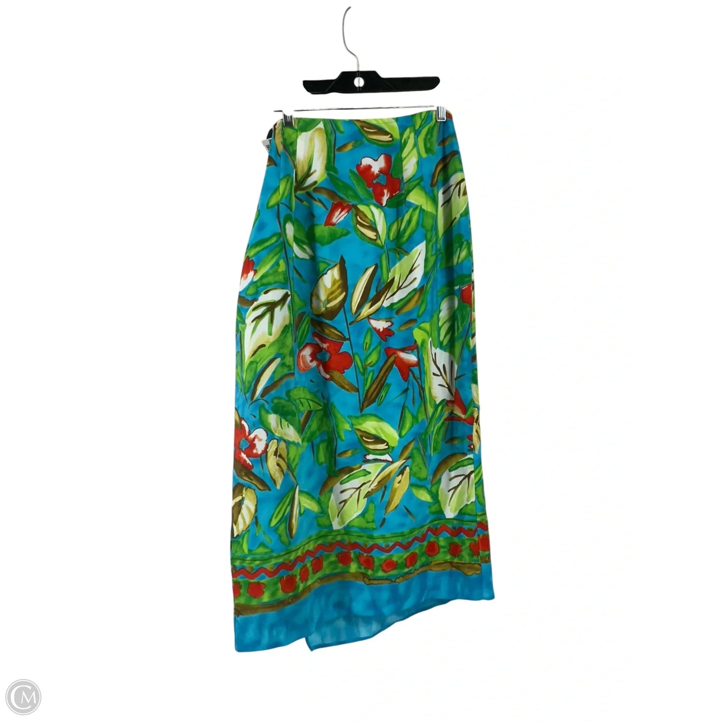Skirt Maxi By Intriguing Threads In Blue & Green, Size: M