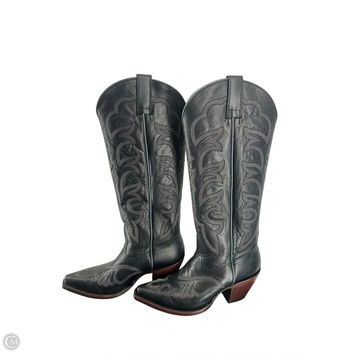 Boots Mid-calf Heels By Shyanne In Black, Size: 6.5