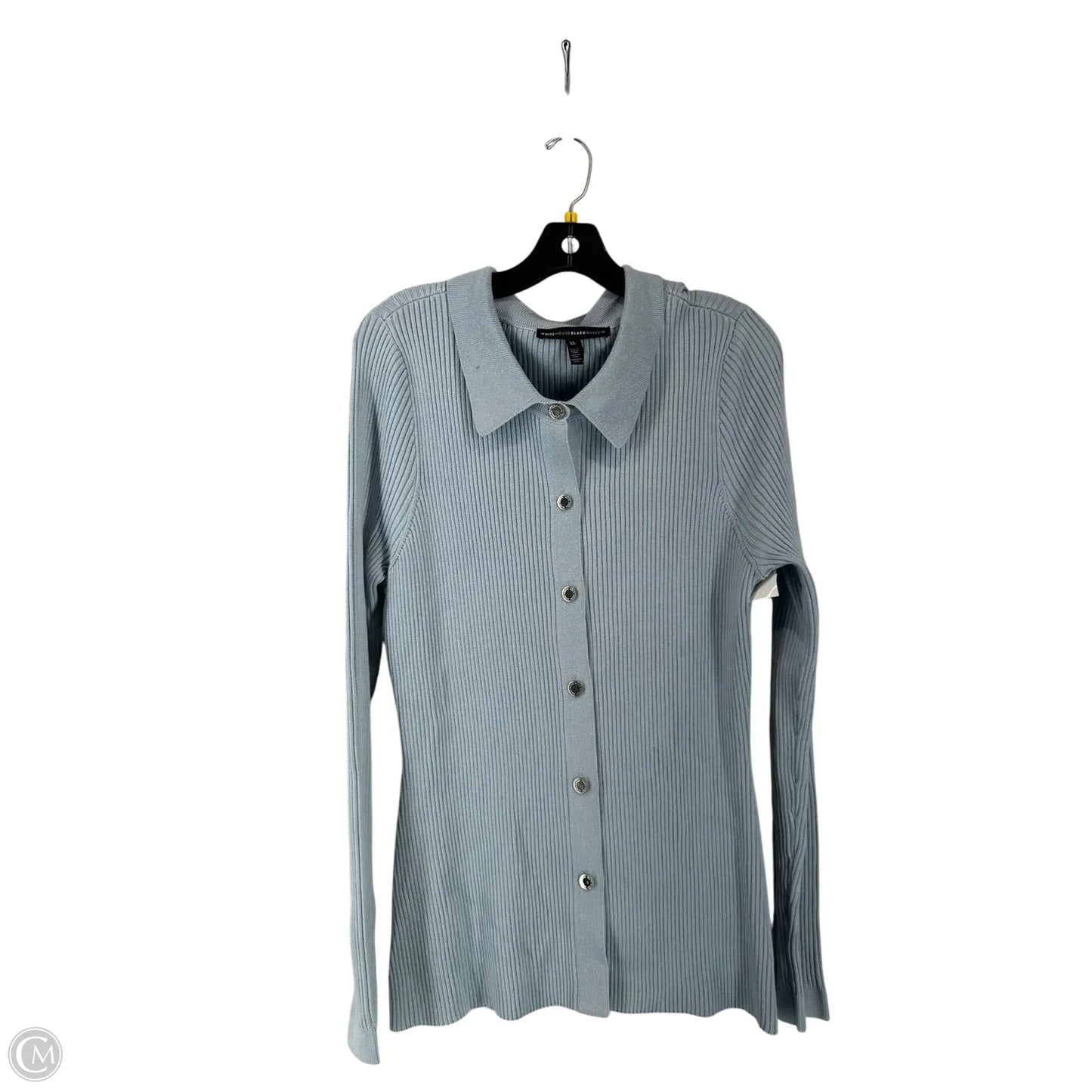 Top Long Sleeve By White House Black Market In Blue, Size: Xl