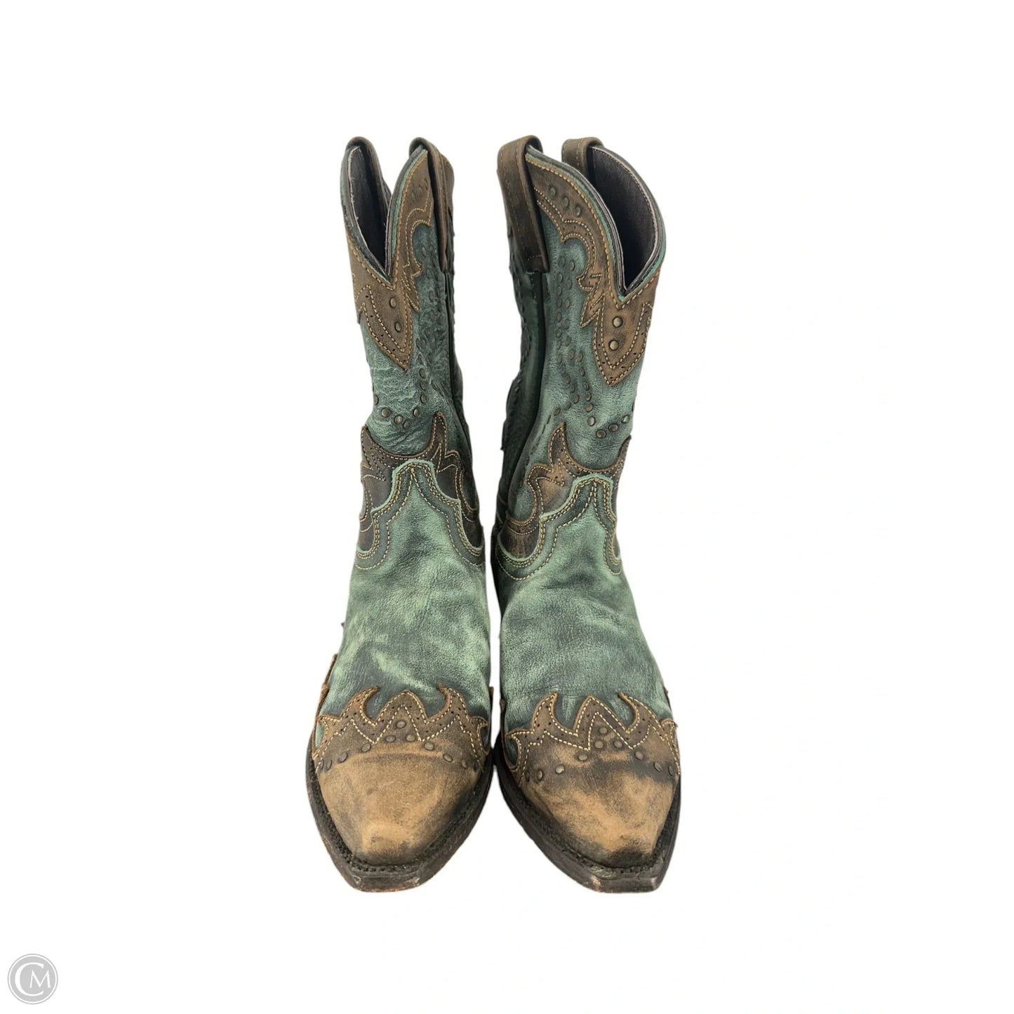 Boots Western By Clothes Mentor In Teal, Size: 8