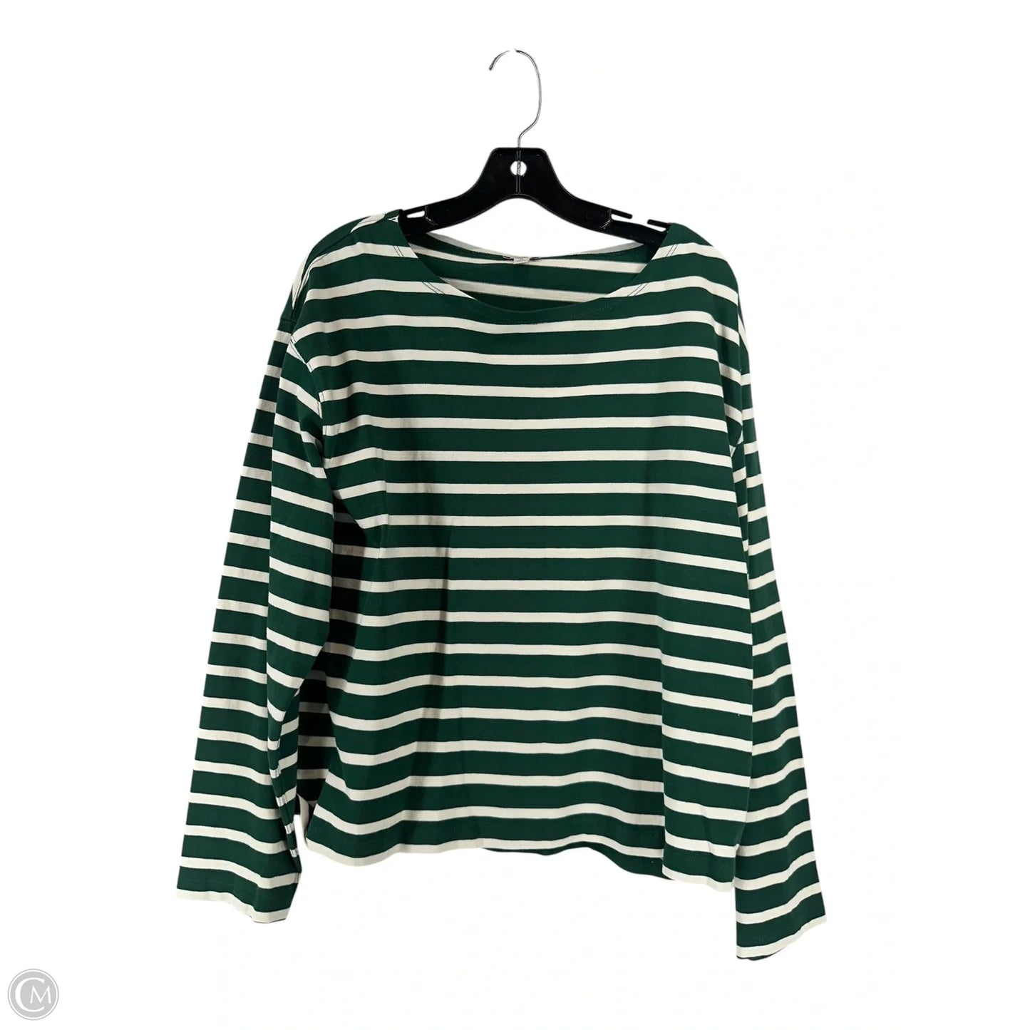 Top Long Sleeve By J. Crew In Green, Size: Xl