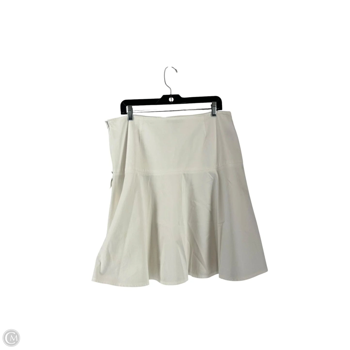 Skirt Midi By Lauren By Ralph Lauren In White, Size: 14