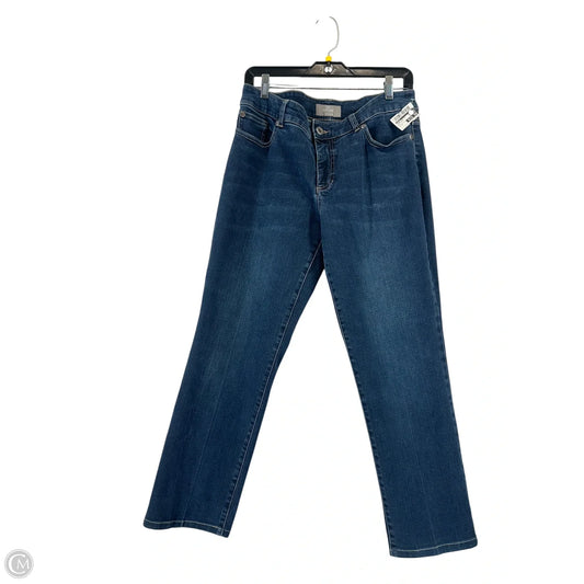 Jeans Wide Leg By Chicos In Blue Denim, Size: S