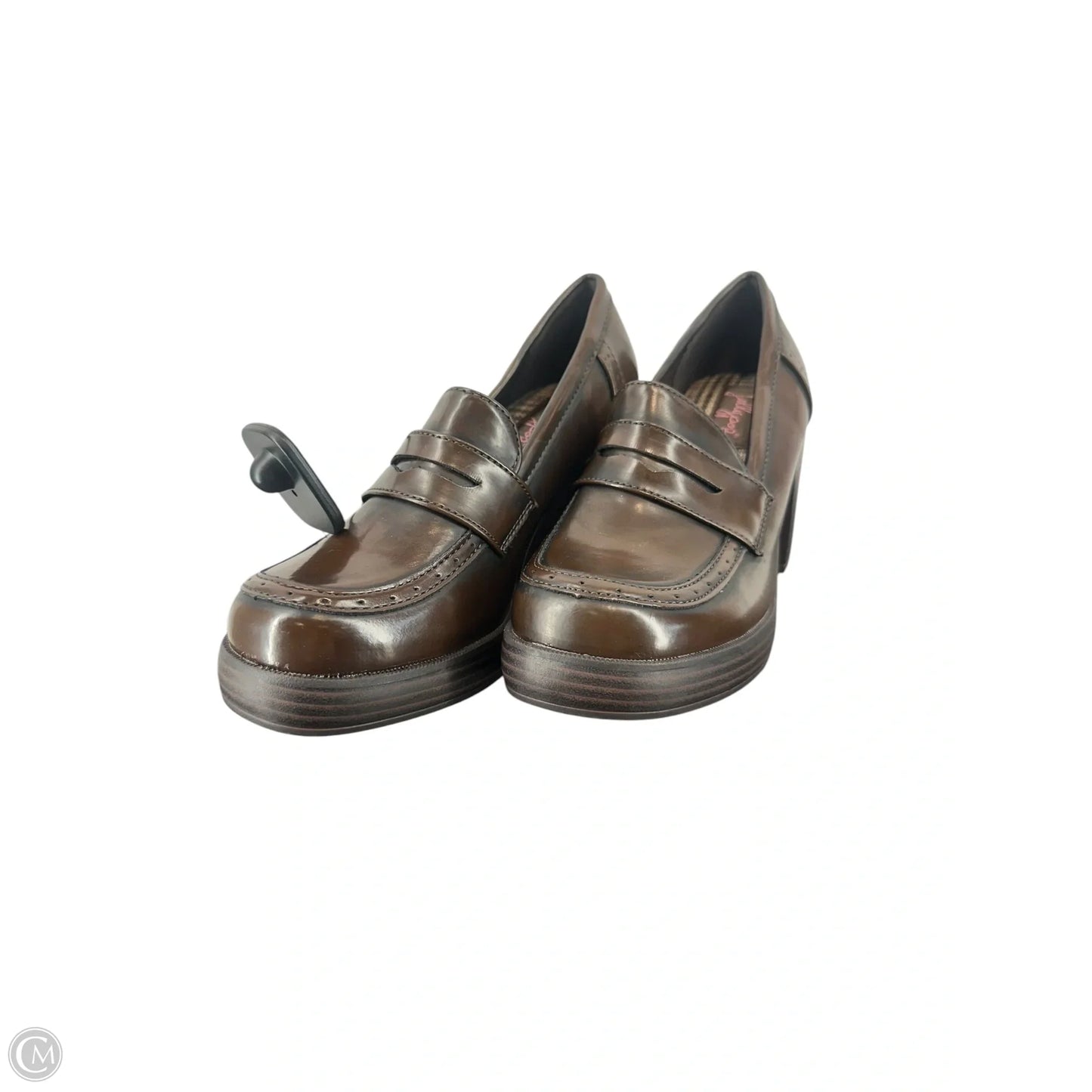 Shoes Heels Block By Jelly Pop In Brown, Size: 7
