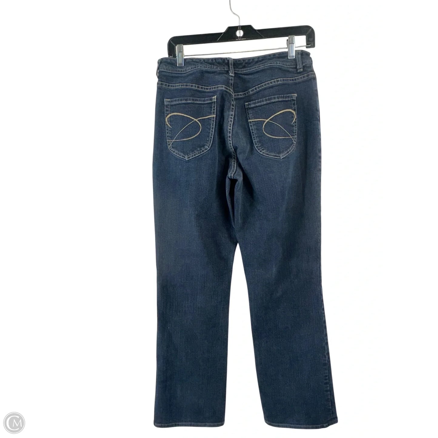Jeans Straight By Chicos In Blue Denim, Size: 10