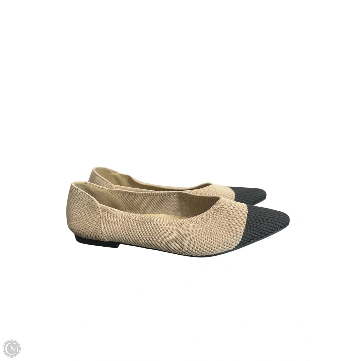 Shoes Flats By Clothes Mentor In Blue & Cream, Size: 11