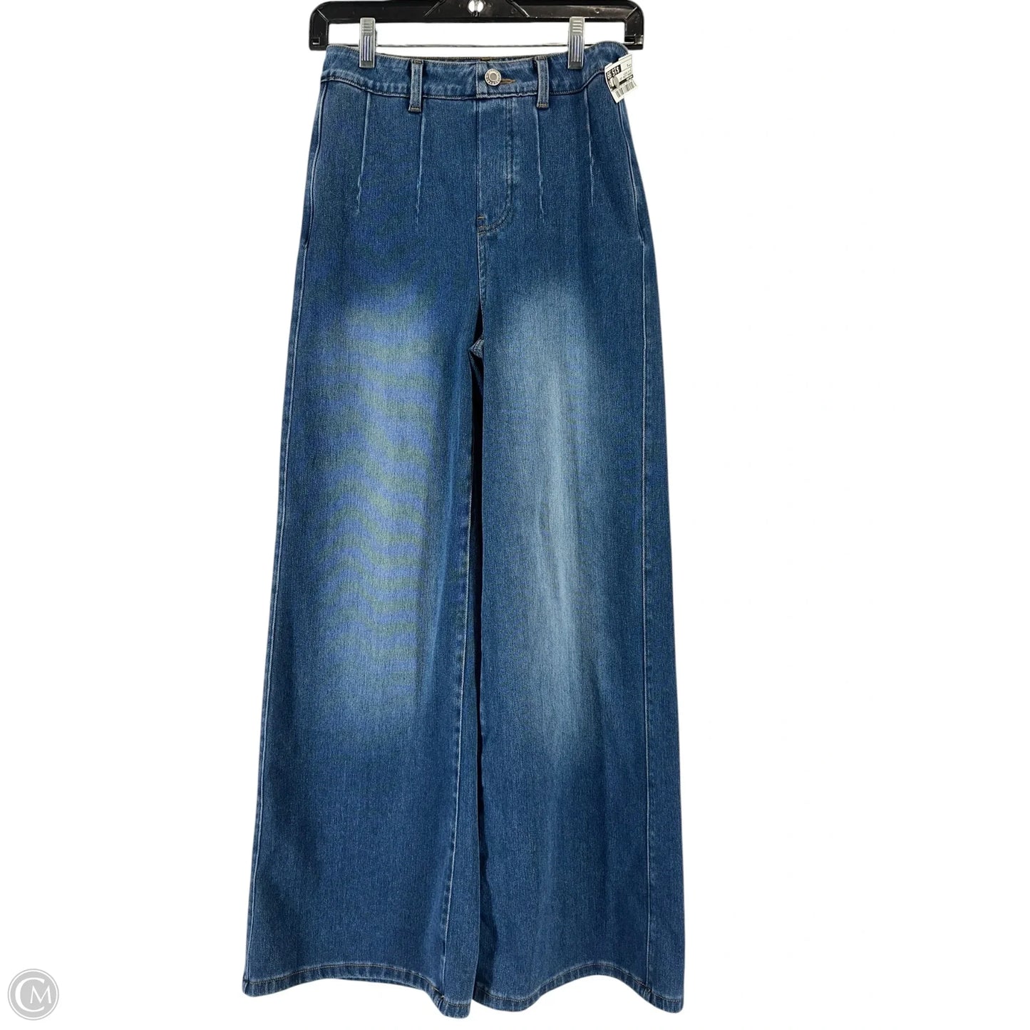 Jeans Wide Leg By Halara In Blue Denim, Size: S