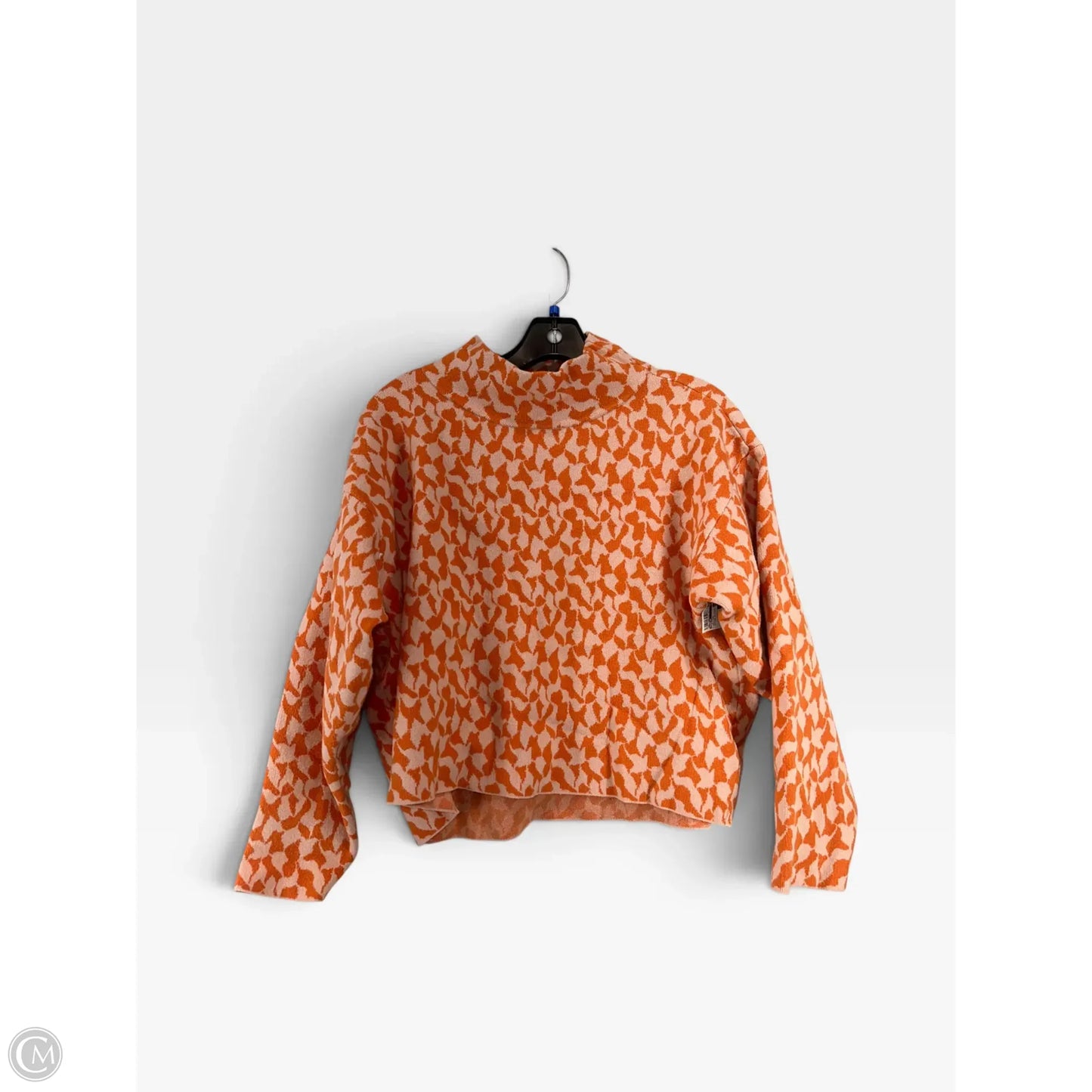 Sweater By Maeve In Orange & Pink, Size: M