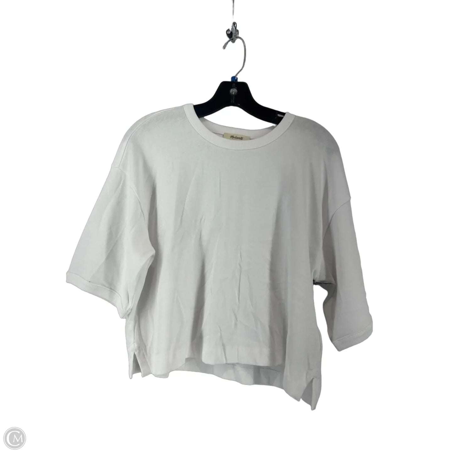 Top Short Sleeve Basic By Madewell In White, Size: S