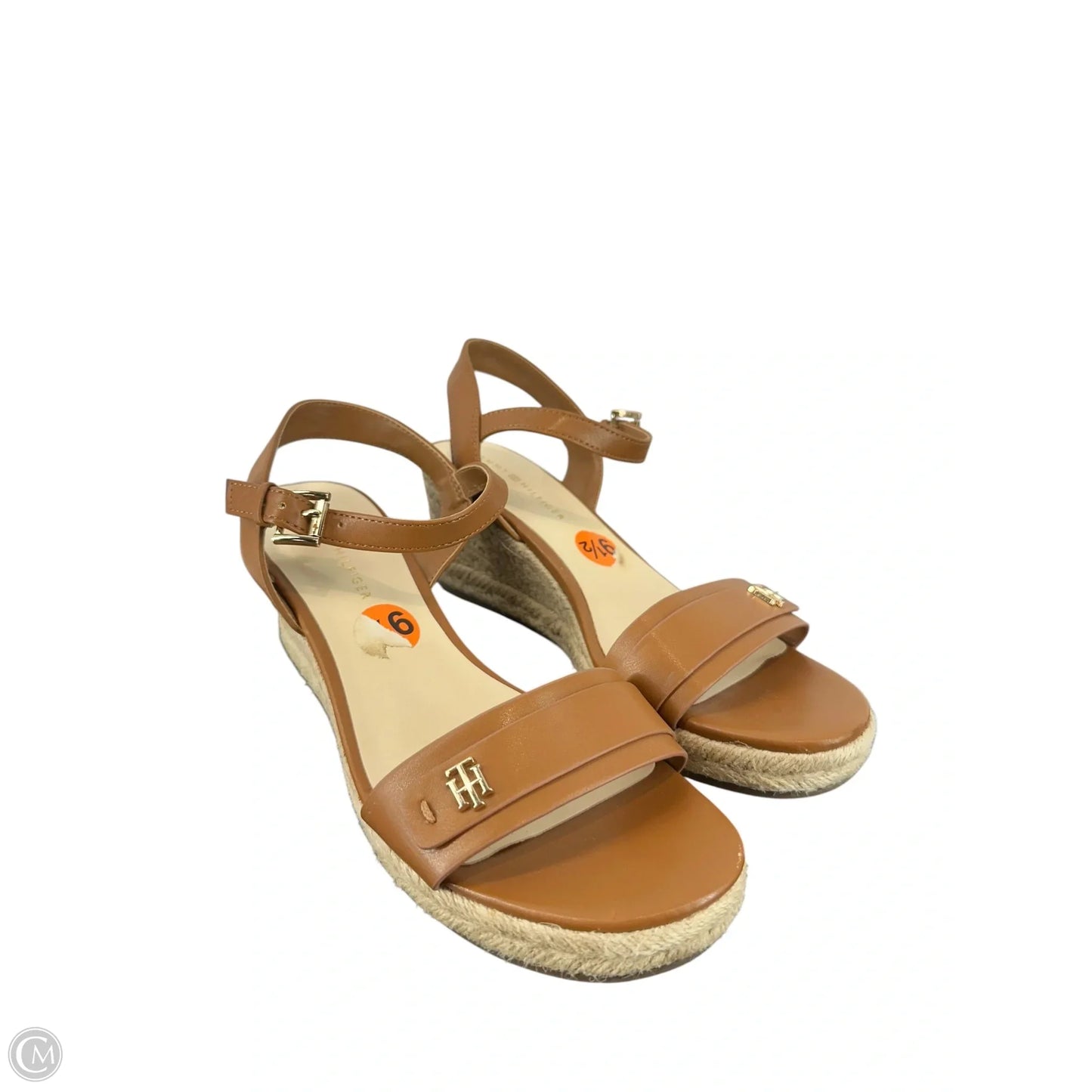 Shoes Heels Wedge By Tommy Hilfiger In Tan, Size: 9.5