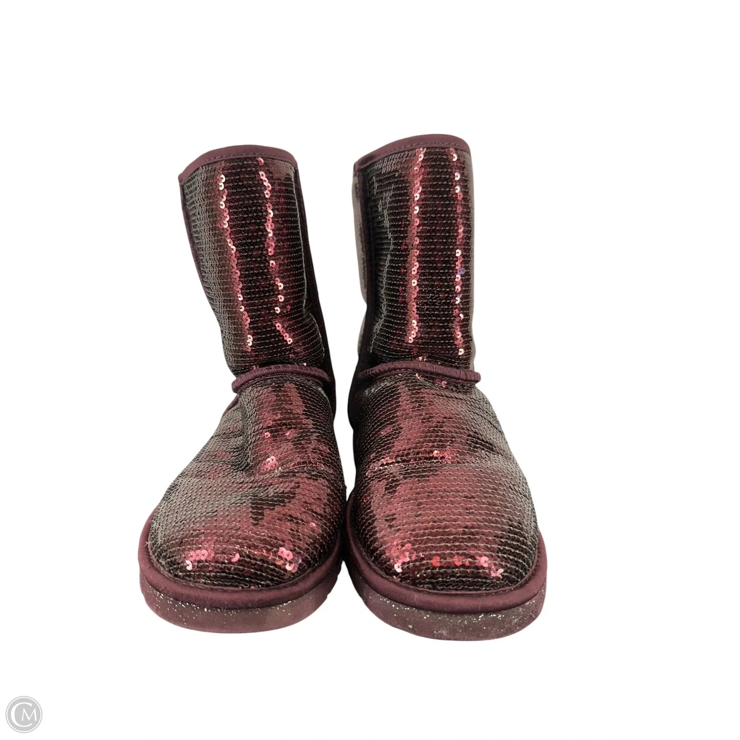 Boots Designer By Ugg In Maroon, Size: 7