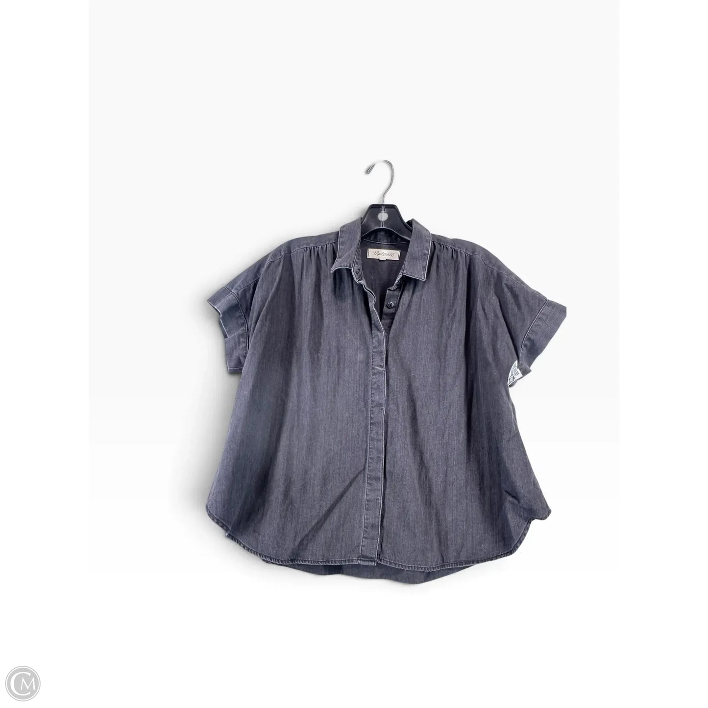 Top Short Sleeve By Madewell In Grey, Size: S