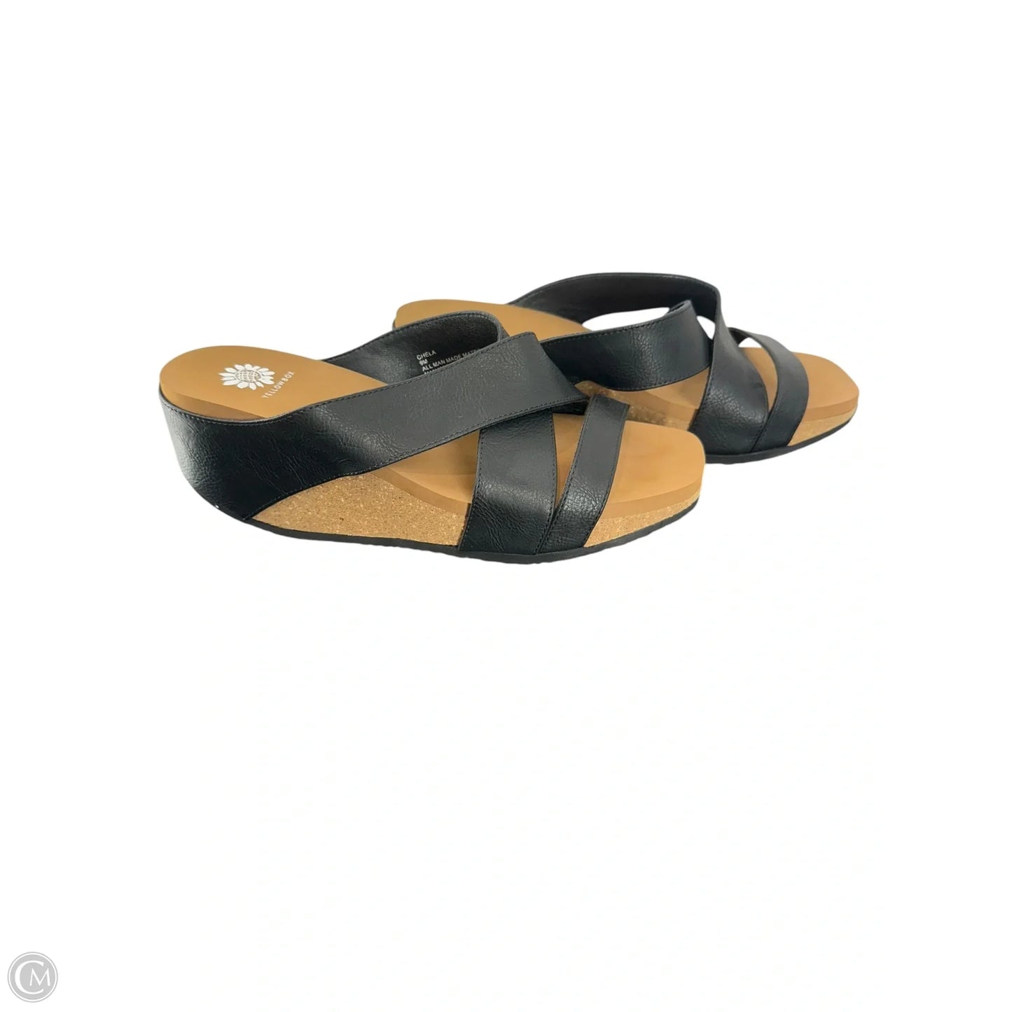 Sandals Heels Platform By Yellow Box In Black, Size: 9