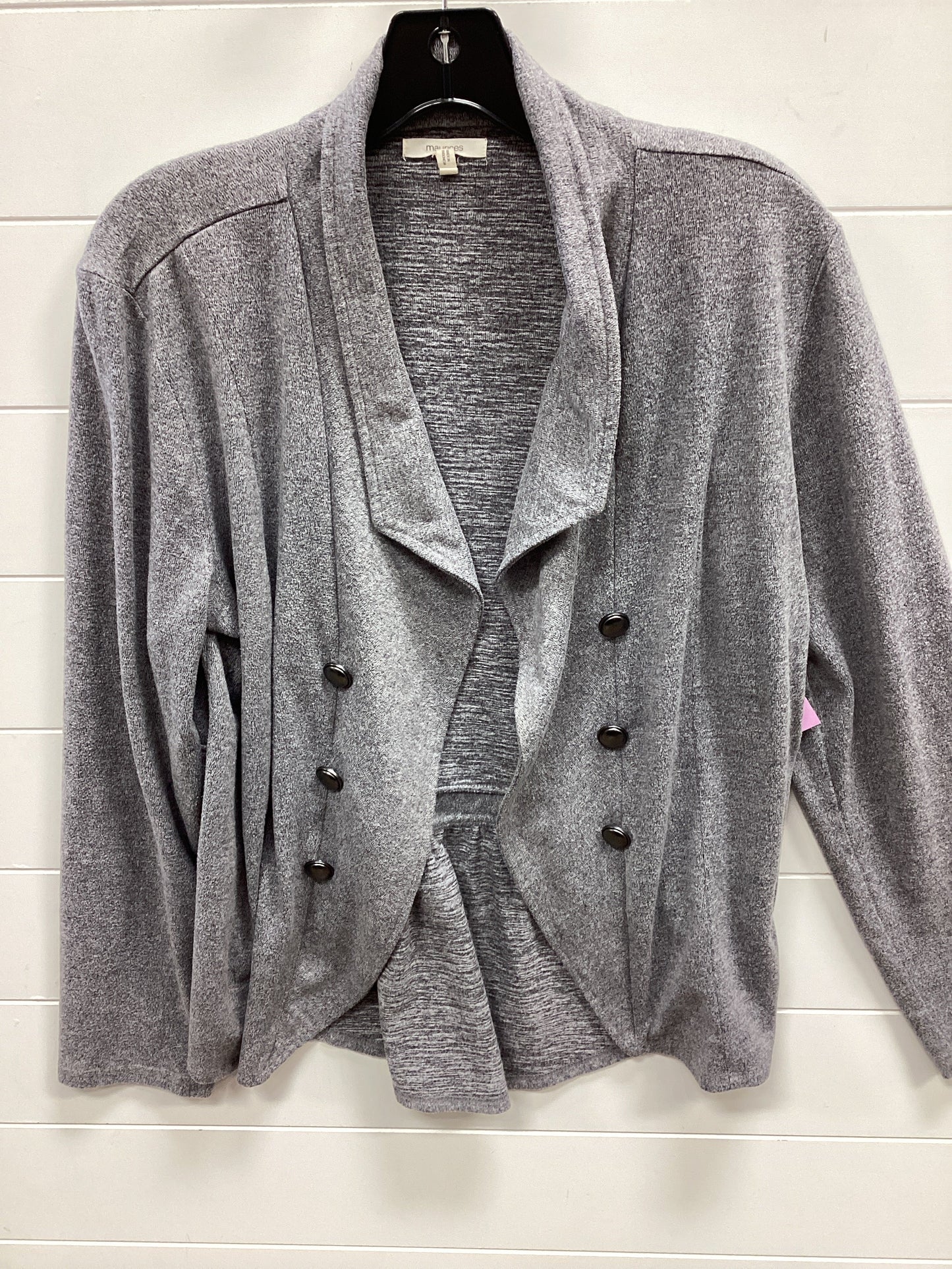 Cardigan By Maurices In Grey, Size:L