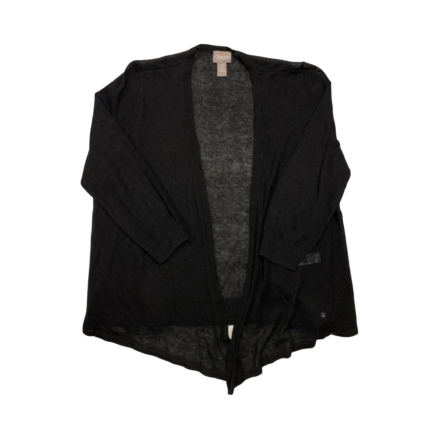 Sweater Cardigan By Chicos In Black, Size:S