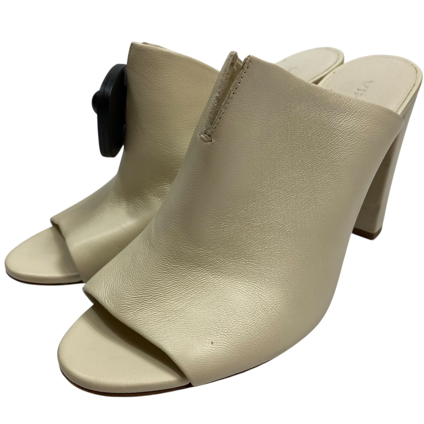 Sandals Heels Block By Vince In Cream, Size:8