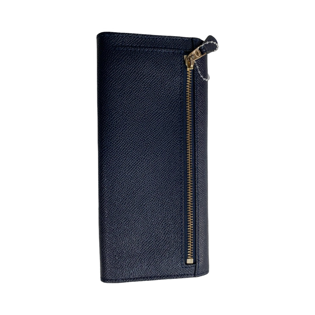 Wallet Designer By Coach In Navy, Size:Medium