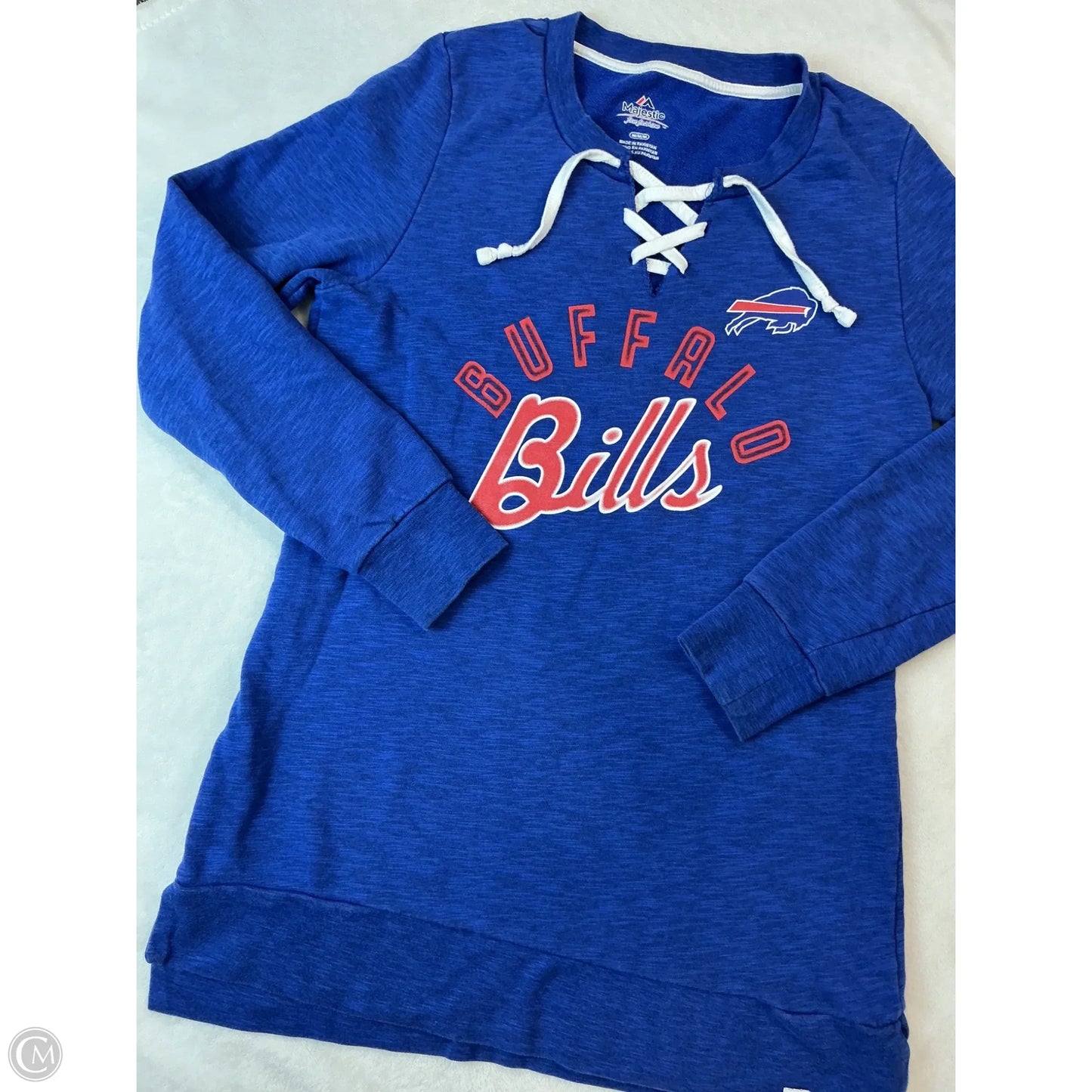 Sweatshirt Crewneck By Majestic In Blue, Size: M