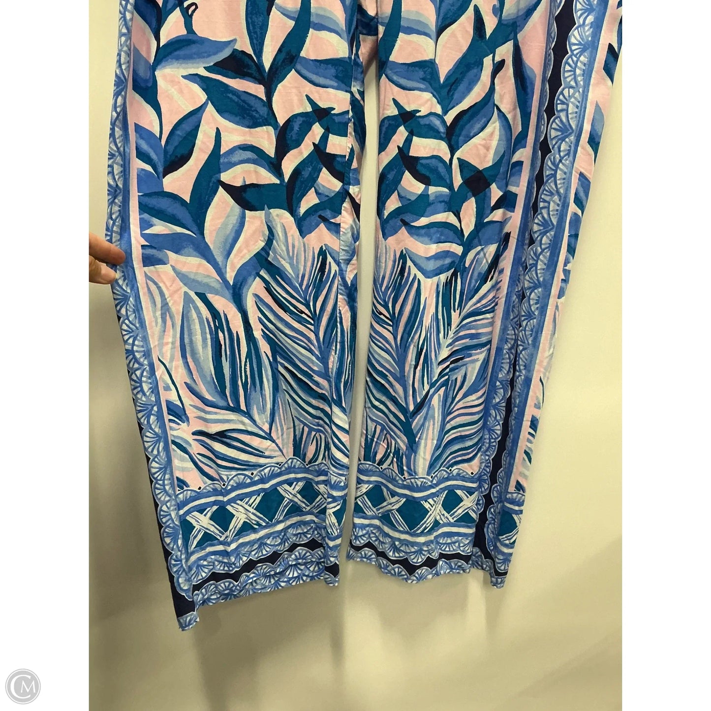 Pants Designer By Lilly Pulitzer In Blue & Pink, Size: M
