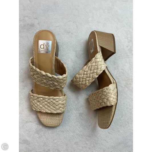 Sandals Heels Block By Dolce Vita In Tan, Size: 8