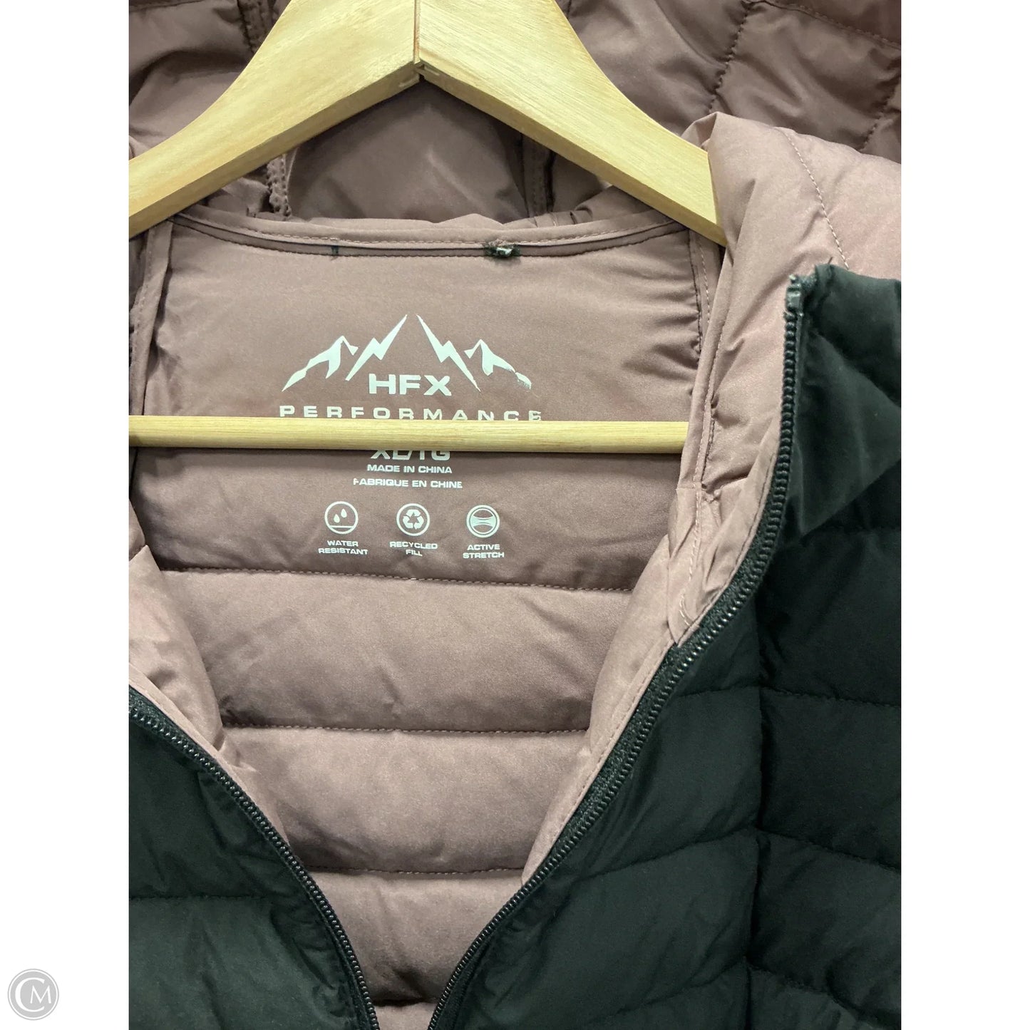 Coat Puffer & Quilted By Hfx In Black, Size: Xl