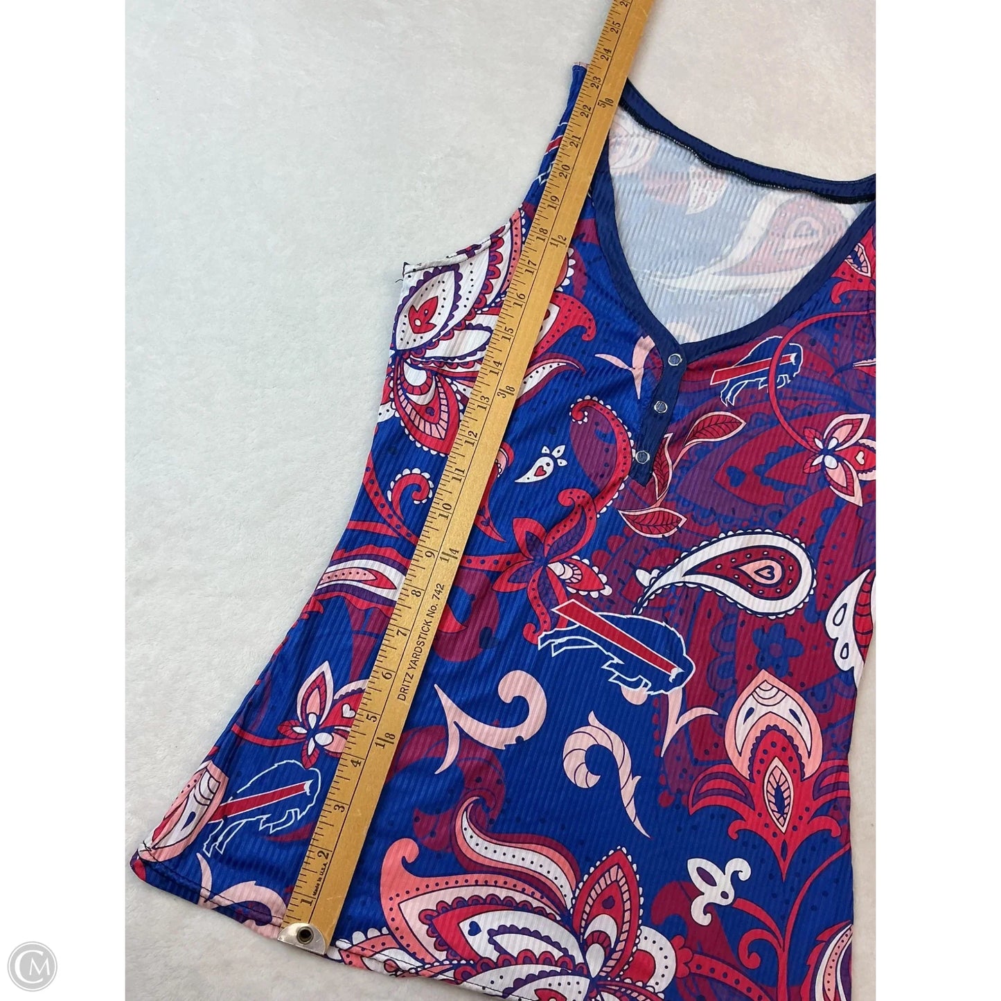 Tank Top By Clothes Mentor In Blue & Red, Size: S