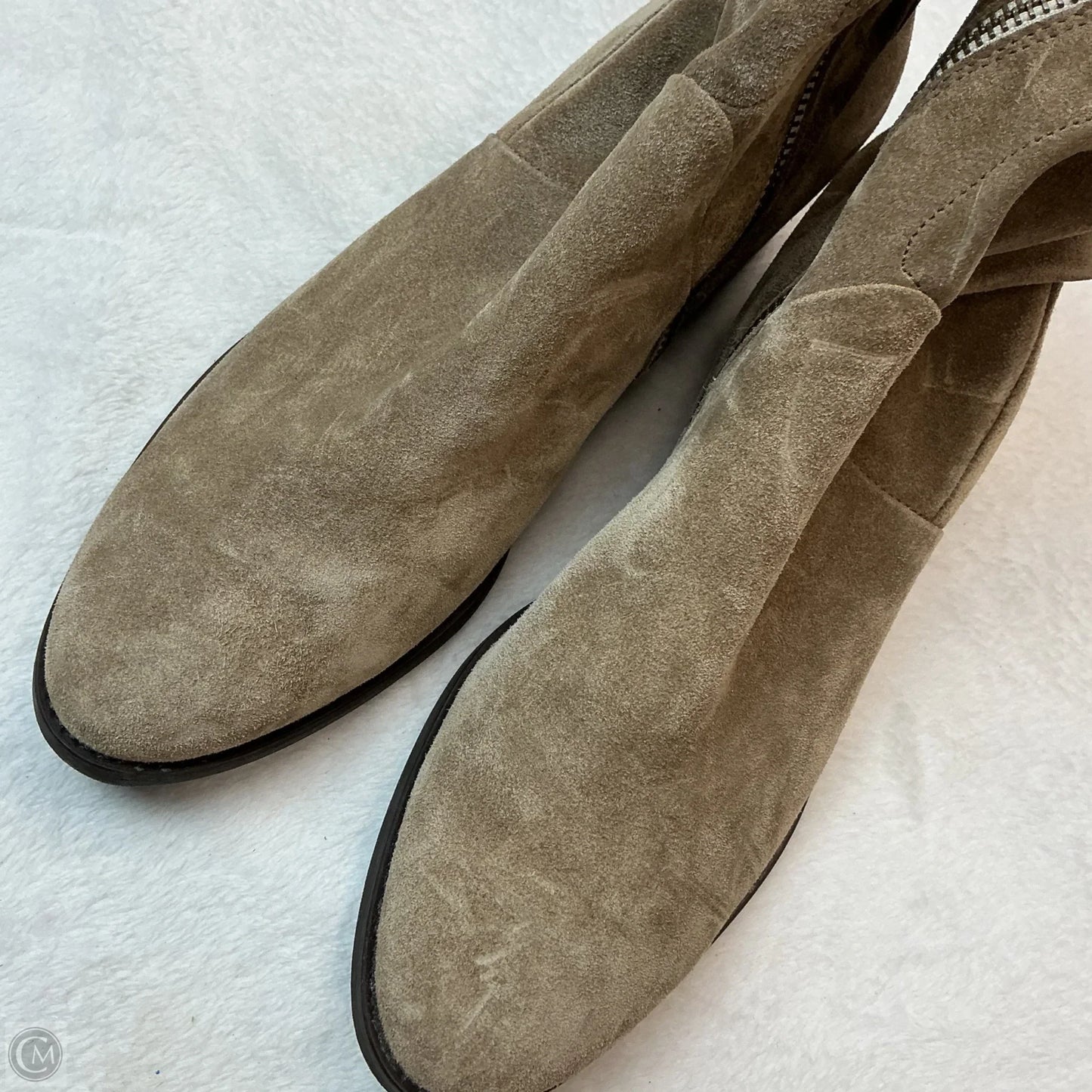 Boots Ankle Heels By Paul Green In Taupe, Size: 6.5