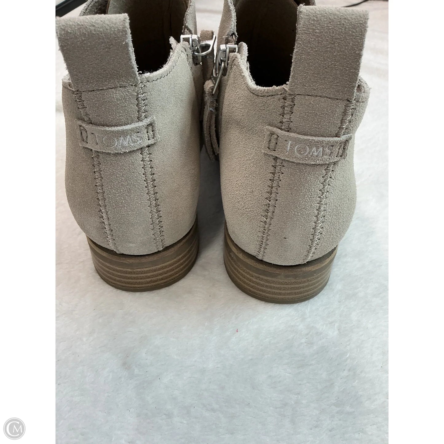Boots Ankle Flats By Toms In Tan, Size: 7
