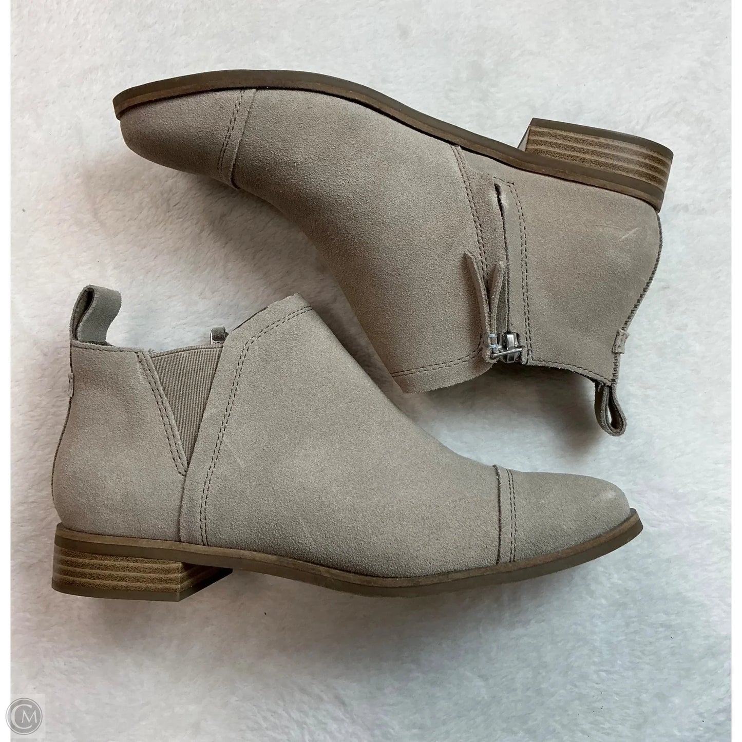 Boots Ankle Flats By Toms In Tan, Size: 7