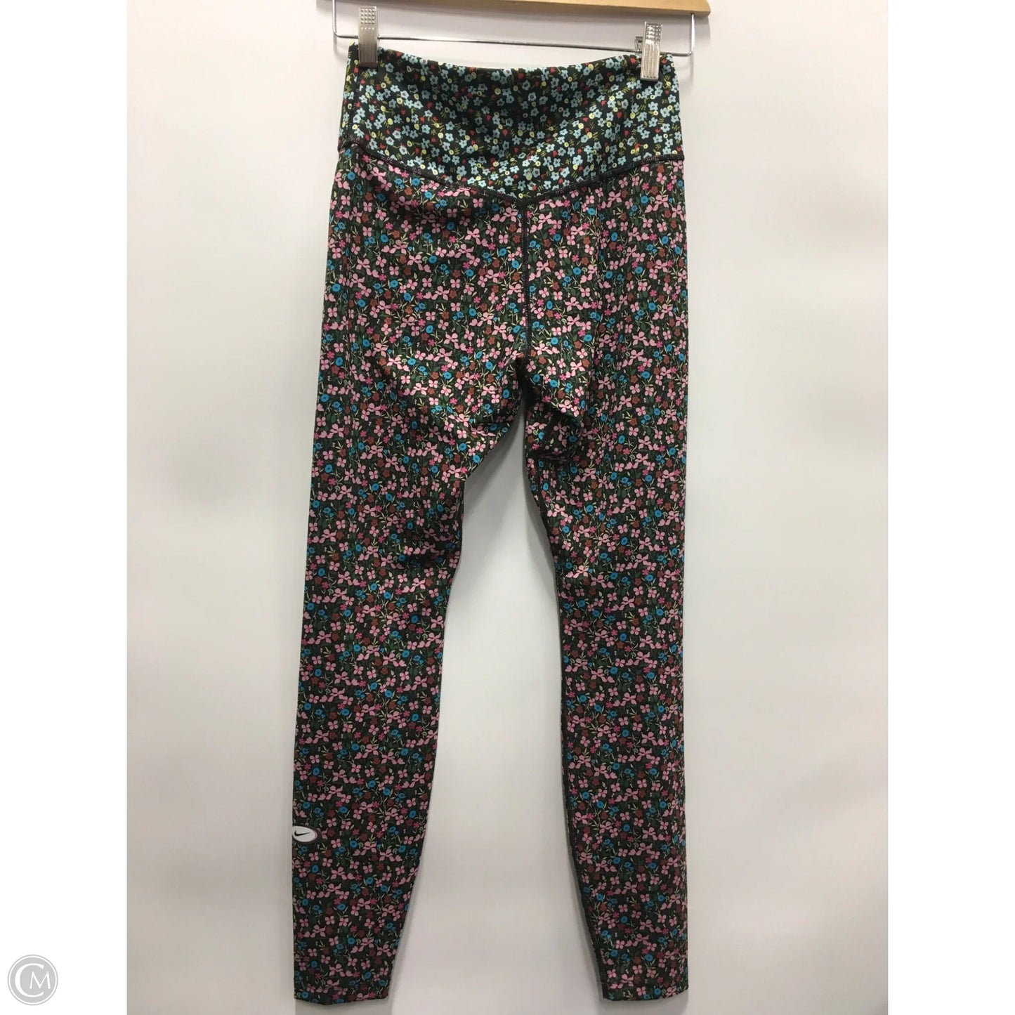 Athletic Leggings By Nike In Floral Print, Size: S