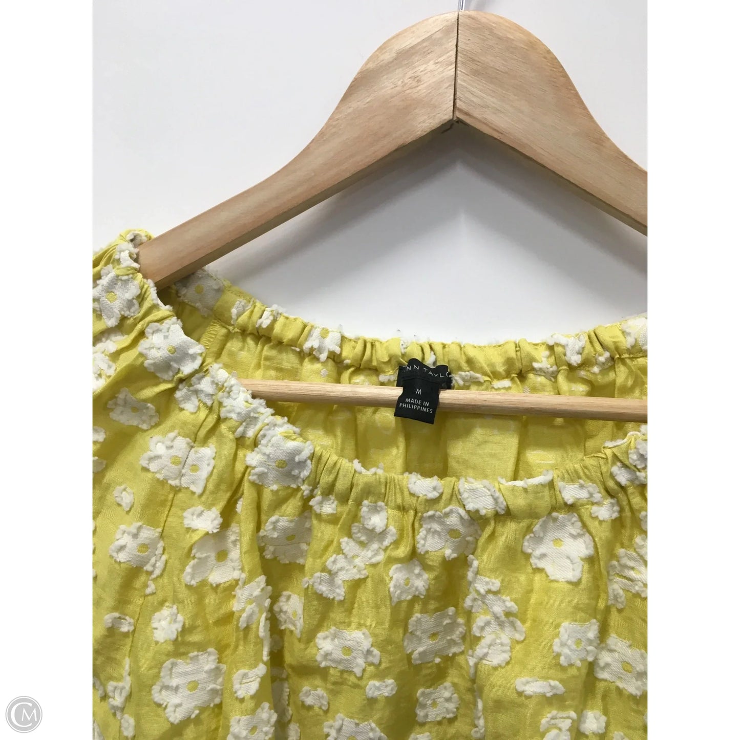 Top Long Sleeve By Ann Taylor In Yellow, Size: M