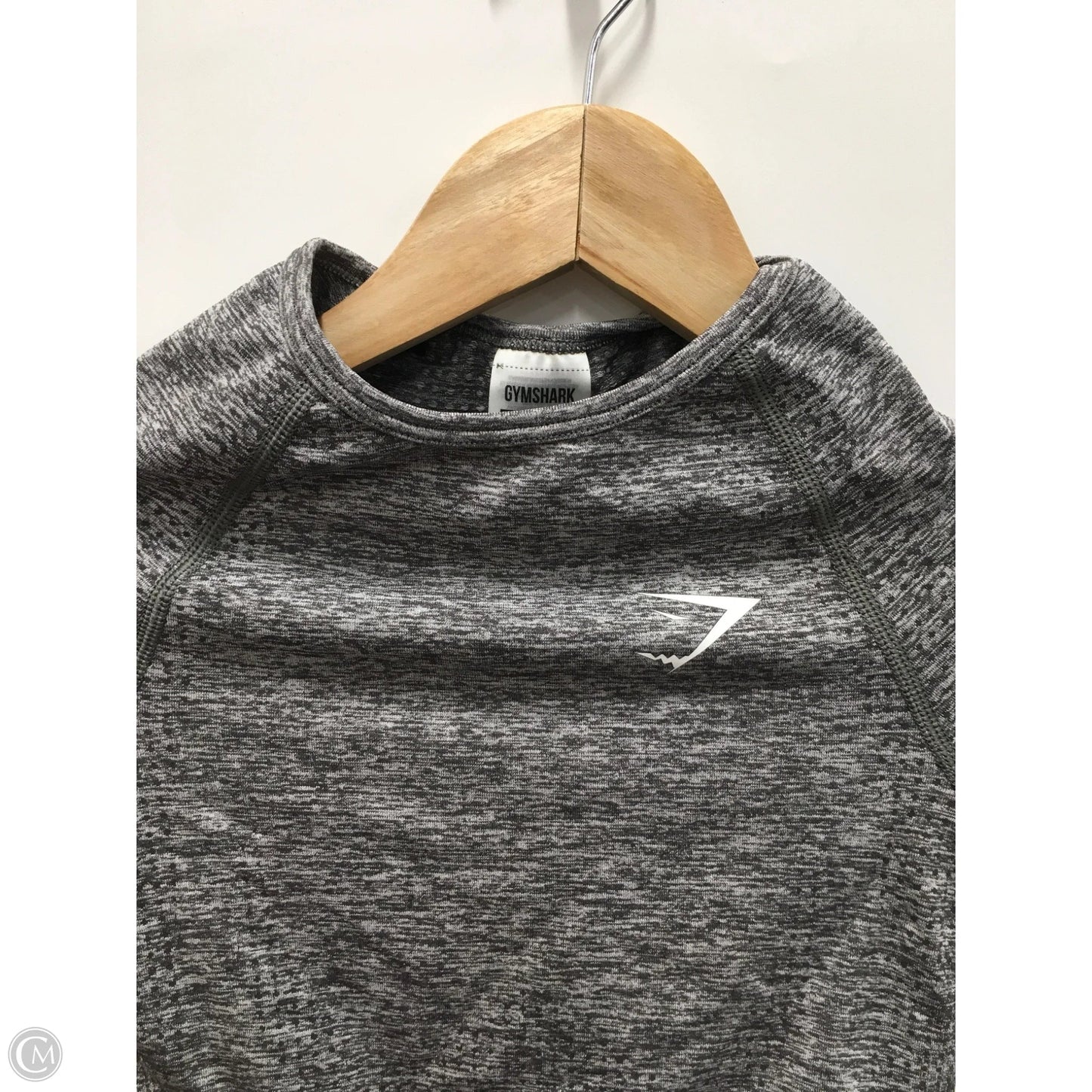 Athletic Top Long Sleeve Crewneck By Gym Shark In Grey, Size: Xs