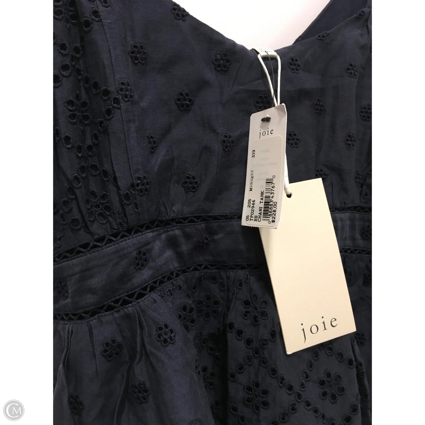 Top Sleeveless By Joie In Navy, Size: Xs
