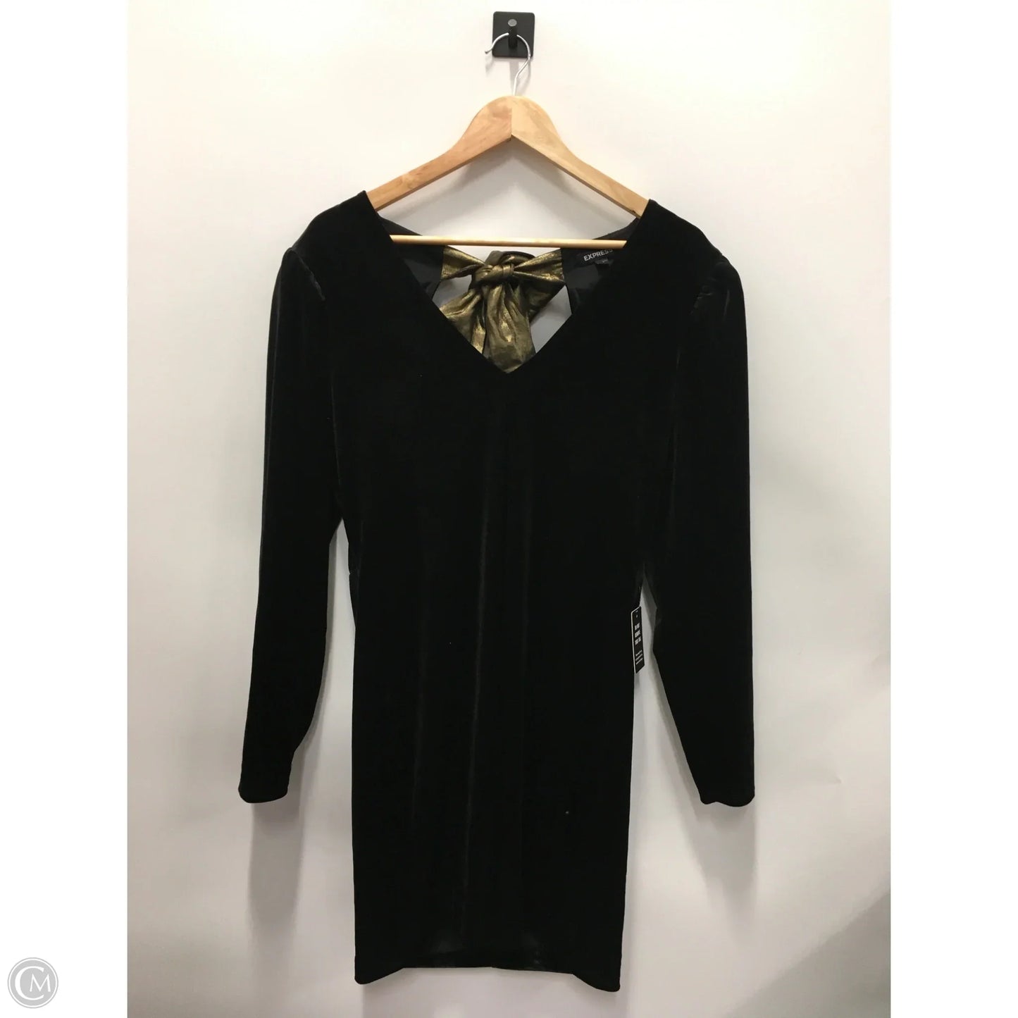 Dress Party Short By Express In Black & Gold, Size: L