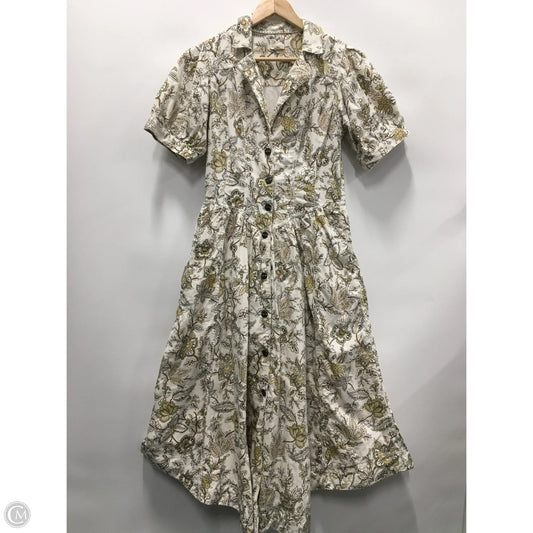 Dress Casual Midi By Pilcro In Floral Print, Size: 12
