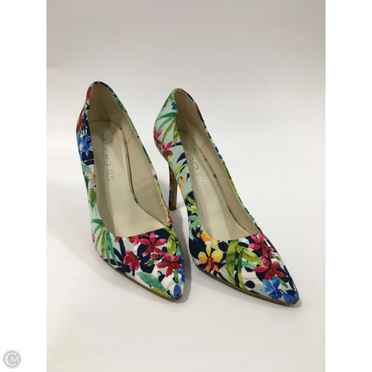 Shoes Heels Stiletto By Aldo In Floral Print, Size: 8.5