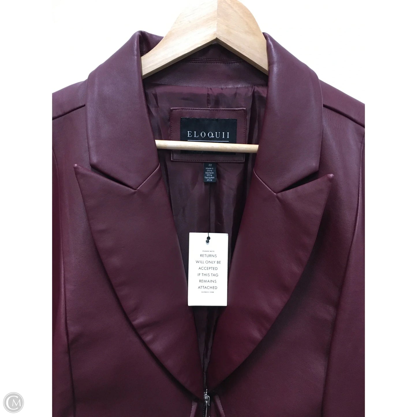 Jacket Other By Eloquii In Red, Size: 22