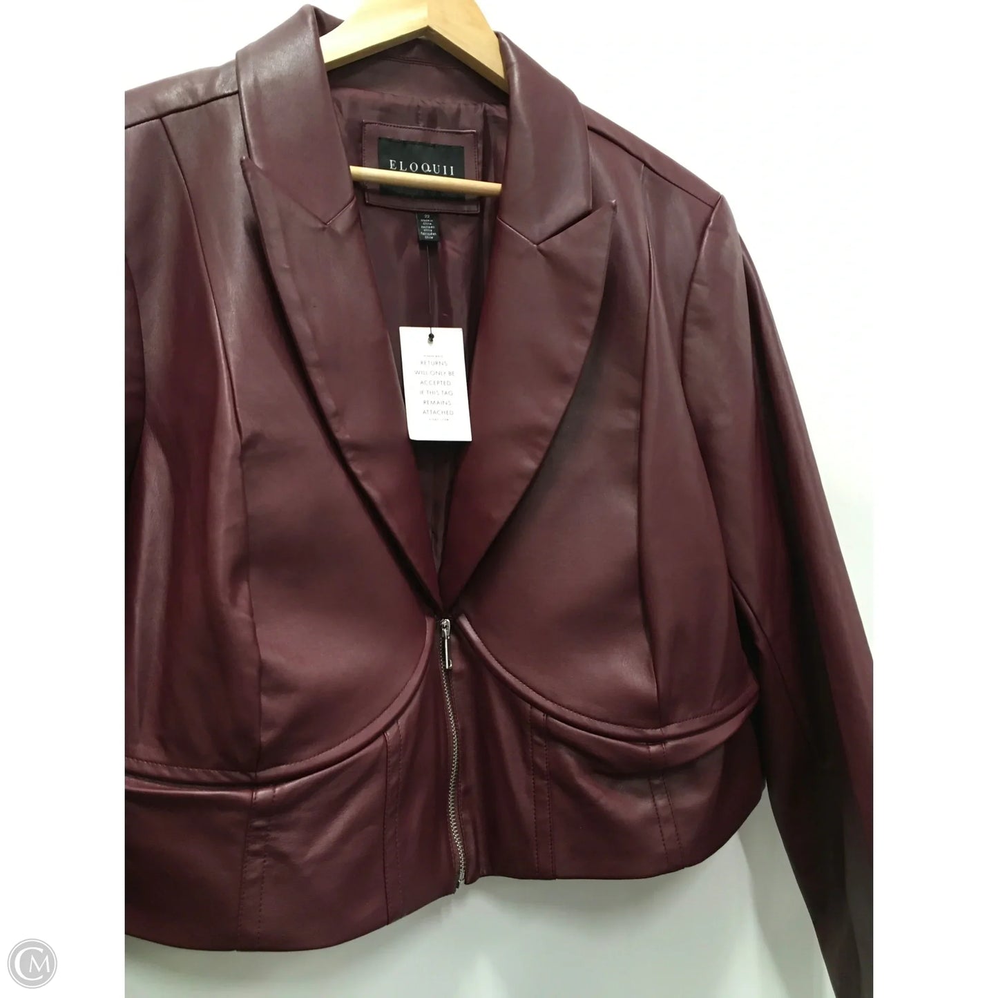 Jacket Other By Eloquii In Red, Size: 22