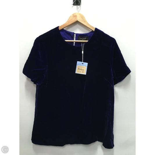 Top Short Sleeve Designer By St. John In Blue, Size: M