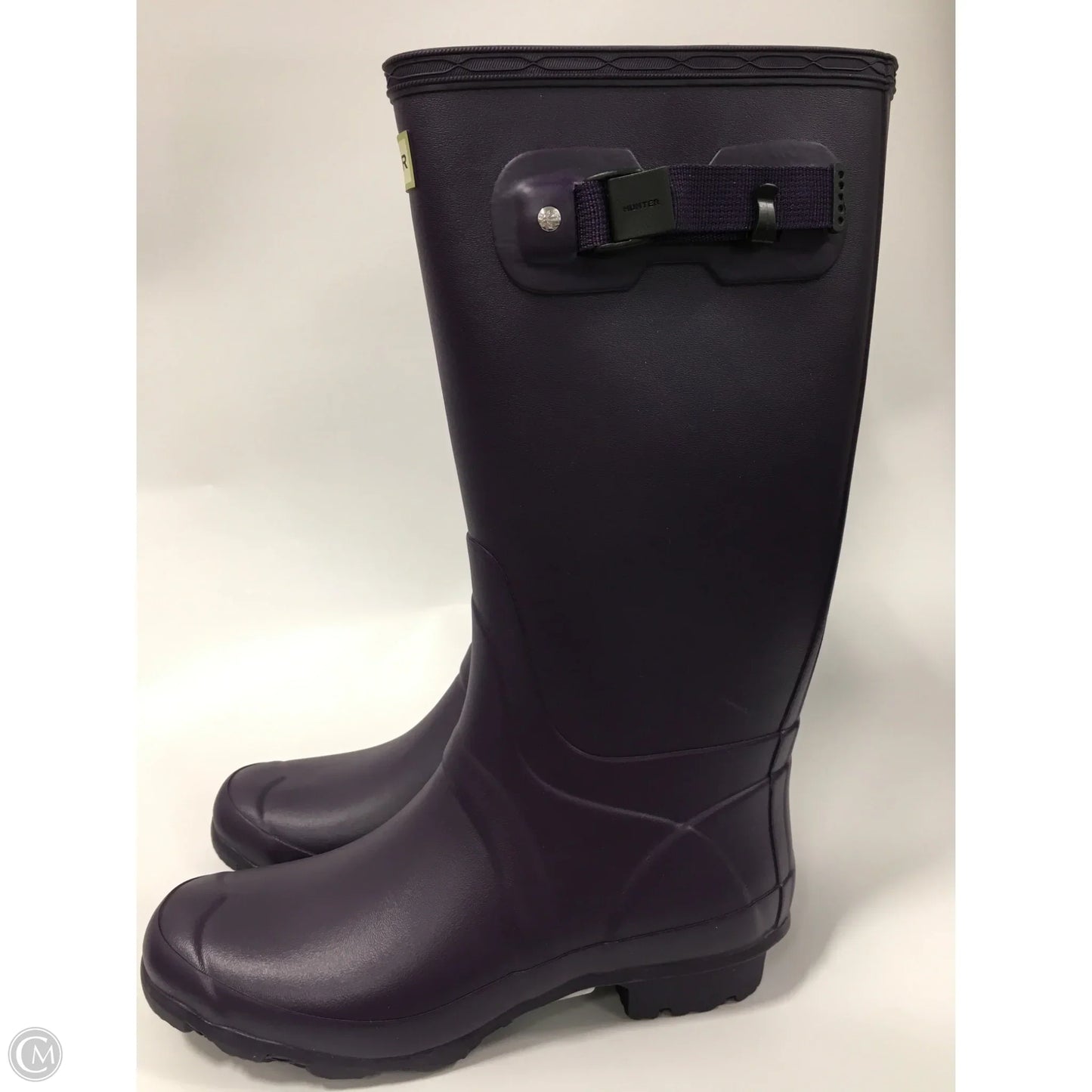 Boots Rain By Hunter In Purple, Size: 10
