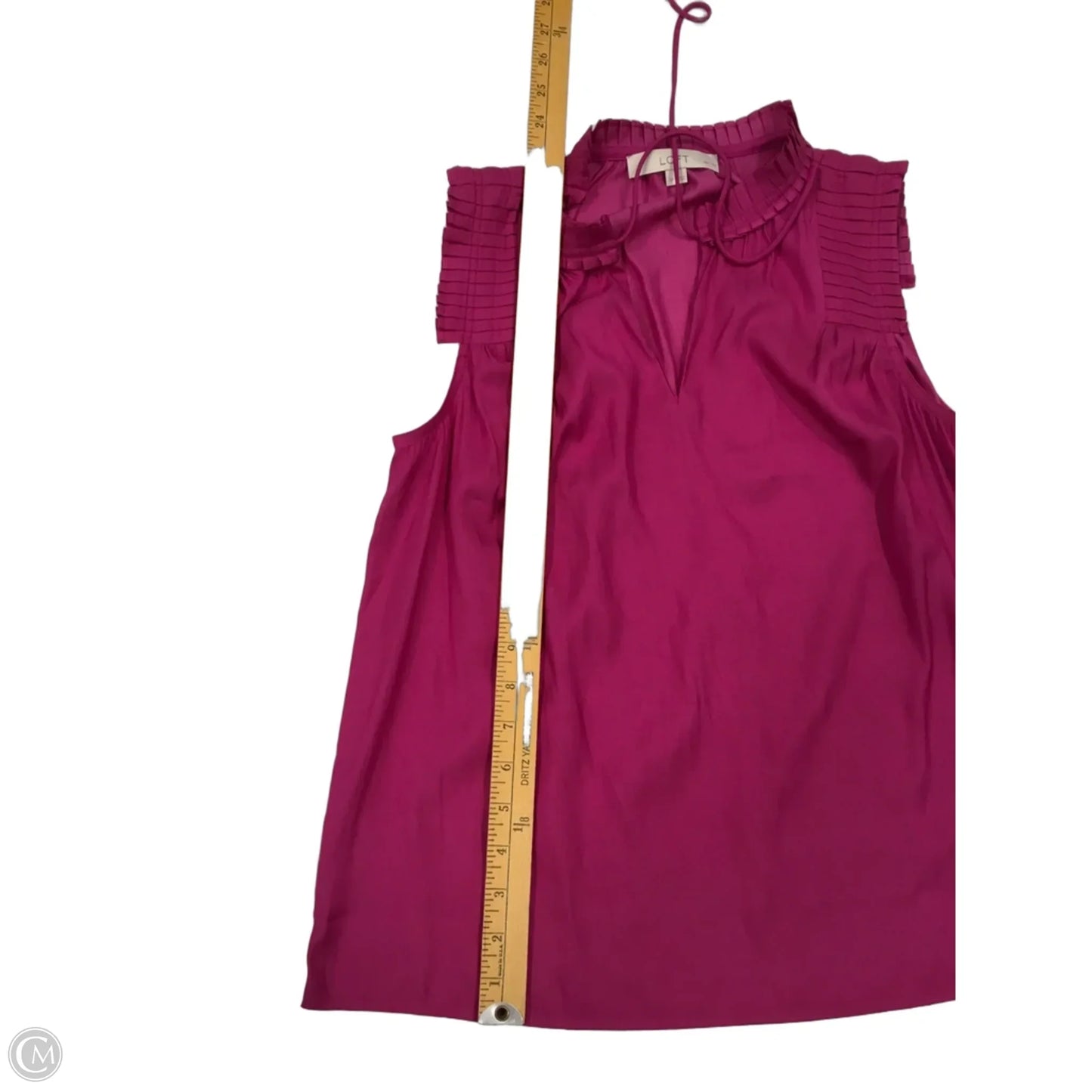 Top Sleeveless By Loft In Pink, Size: Sp